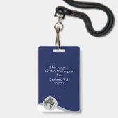 IDラニャードバッジ医療写真海軍 バッジ (Back with Lanyard)