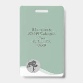 IDラニヤードバッジメディカルフォト バッジ (裏面)