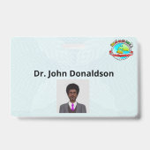 ID企業のと名前のバッジ バッジ (裏面)