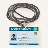 ID企業のと名前のバッジ バッジ (正面ランヤード)