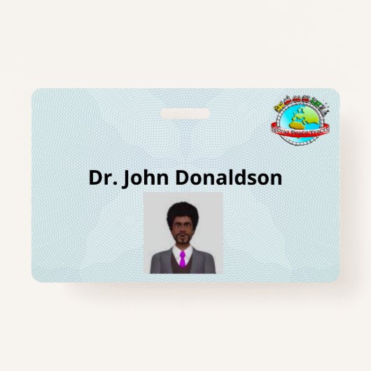 ID企業のと名前のバッジ バッジ (裏面)