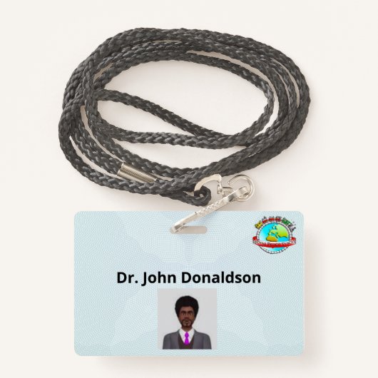 ID企業のと名前のバッジ バッジ (裏面ランヤード)