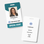 ID写真付きのカスタムセキュリティバッジ バッジ (正面＆裏面)