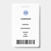 ID写真付きカスタムセキュリティバッジ バッジ (裏面)