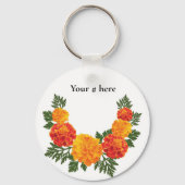 ID失ったラベルキーチェーンテキストのパーソナライズ キーホルダー (正面)