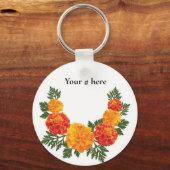 ID失ったラベルキーチェーンテキストのパーソナライズ キーホルダー (正面)