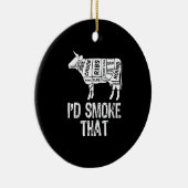 Id煙that牛BBQ喫煙焼きバーベキュー セラミックオーナメント (右)