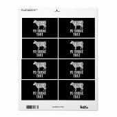 Id煙that牛BBQ喫煙焼きバーベキュー ラベル (フルシート)