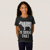 Id煙that牛BBQ喫煙焼きバーベキュー Tシャツ (正面フル)