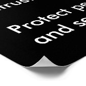 ID盗難セキュリティ認識度ポスター ポスター (角)