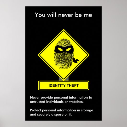 ID盗難セキュリティ認識度ポスター ポスター (正面)