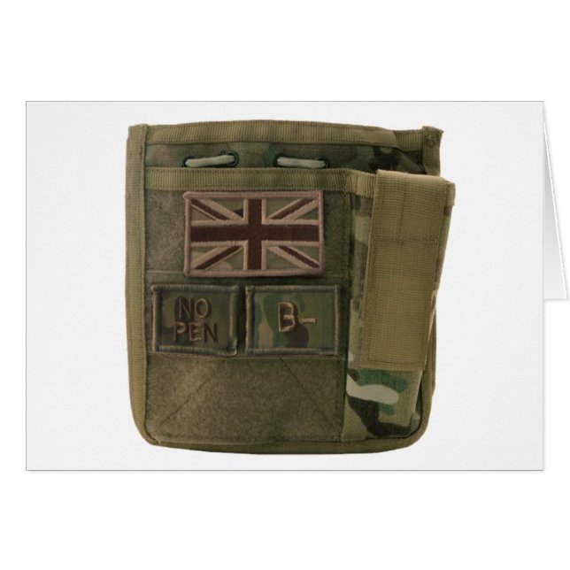 id管理ポーチ英国軍 (正面横)