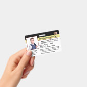 ID識別カード子供ベビー写真の緊急事態 バッジ (手持ち)