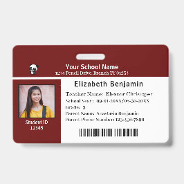 ID識別カード学生の子供の学校 バッジ