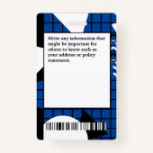 ID識別カード従業員の写真のカスタム バッジ (裏面)