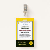 ID識別カード従業員カスタムカード バッジ (正面クリップ)