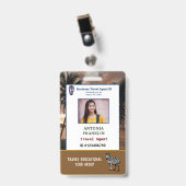 ID識別カード従業員カスタムロゴ バッジ (正面 （クリップ付）)