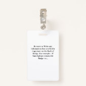 ID識別カード従業員カスタムロゴ バッジ (裏面クリップ)