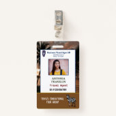 ID識別カード従業員カスタムロゴ バッジ (正面クリップ)