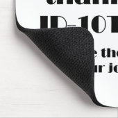 ID10Tの感謝 マウスパッド (コーナー)