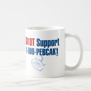 ID10Tサポート コーヒーマグカップ