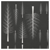 ID877 裸の松の木 白 どんな色にも ファブリック (クローズアップ)