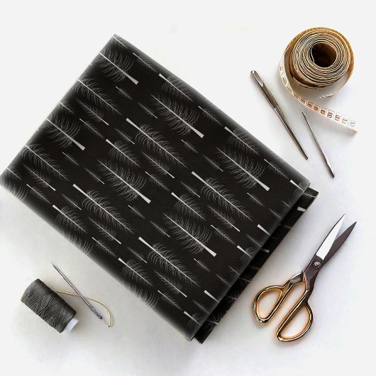 ID877 裸の松の木 白 どんな色にも ファブリック