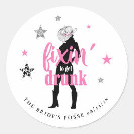 ID925の「ディスコ バチェロレッテ」ステッカー ラウンドシール