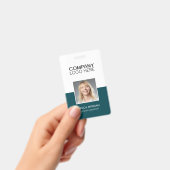 ID 社員証 ロゴ 写真 ペコック バッジ (手持ち)