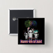 ID-4 - Robox9 & Family 祝 Freedom 缶バッジ (正面&裏面)