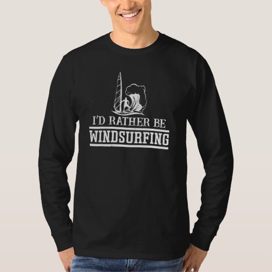 Id Beウィンドサーフィン – ウィンドサーファー引用文 Tシャツ (正面)