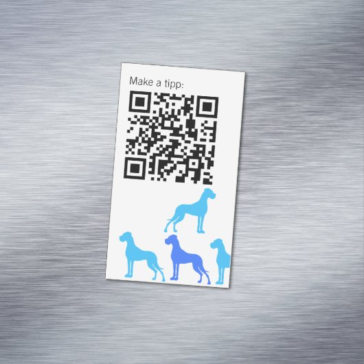 ID blue Great Dane series  マグネット名刺 (インサイチュ)