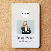 ID Card Badge | Business Logo Employee Photo バッジ