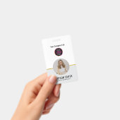 ID Card Badge | Minimal Business Employee Photo バッジ (手持ち)
