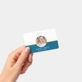 ID Card Badge Modern Business Staff Photo バッジ (手持ち)