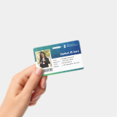 ID Card Badge Modern Business Student Photo バッジ (手持ち)