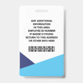 ID Card Identification Badge バッジ (裏面)