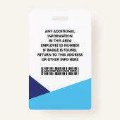 ID Card Identification Badge バッジ (裏面)