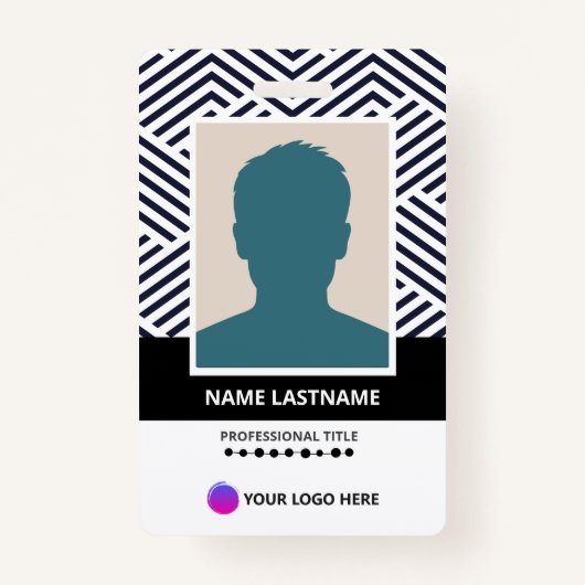 ID Cards Employee Custom Printing バッジ (正面)