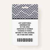 ID Cards Employee Custom Printing バッジ (裏面)