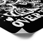 I'd Ck You Over Trash Funny Raccoon Retro Valentin ポスター (角)