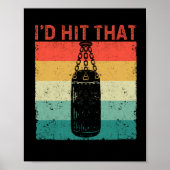 I'd Hit That Boxing Lover Funny Boxer Trainer Fan ポスター (正面)