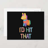 ID Hit That Pinata For Cinco De Mayo Mexican ポストカード (正面/裏面)