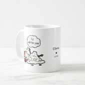 I'd Melt For You! Funny Hand Drawn Snowman  コーヒーマグカップ (正面左)