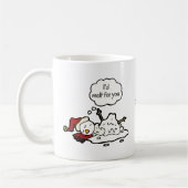 I'd Melt For You! Funny Hand Drawn Snowman  コーヒーマグカップ (左)