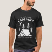 I'd rather be camping tシャツ (正面)