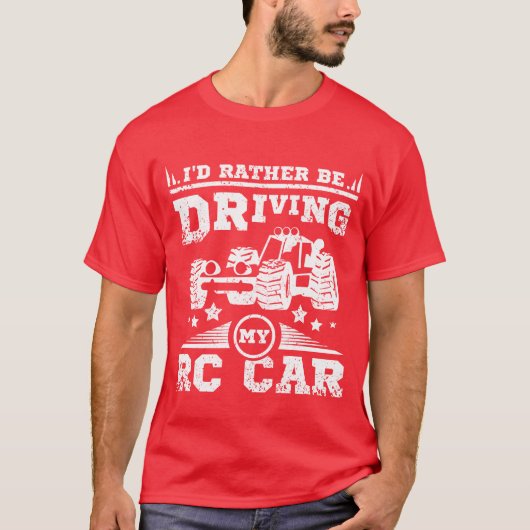 Id rather be driving my rc car boy tシャツ (正面)