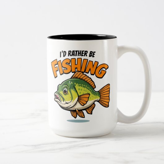 I'd Rather Be Fishing  ツートーンマグカップ (右)