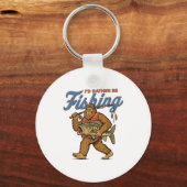 I'd Rather Be Fishing Bigfoot  キーホルダー (正面)