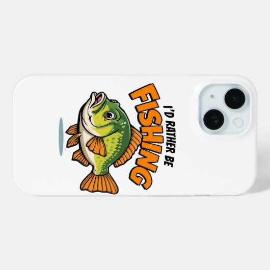 I'd Rather Be Fishing   Case-Mate iPhoneケース (裏面 (横))